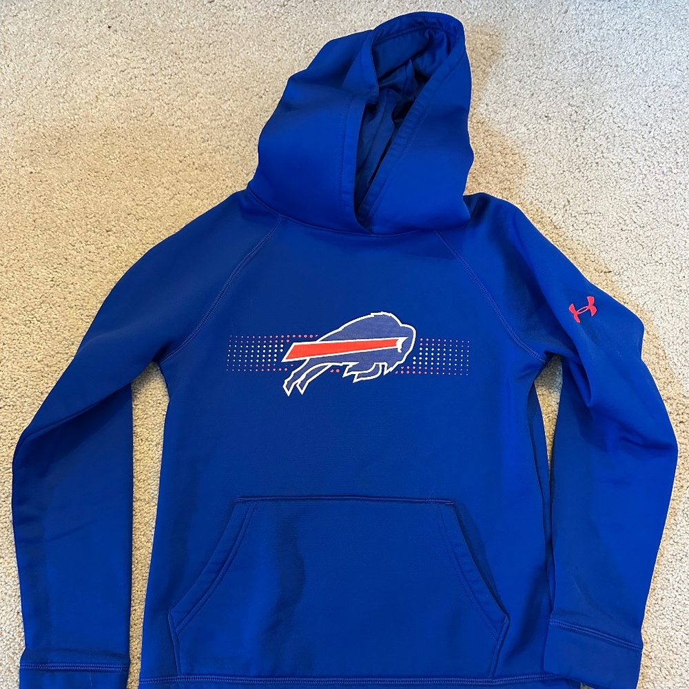 Buffalo Bills NFL Hoodie by Under Armour, Blue, Youth Medium